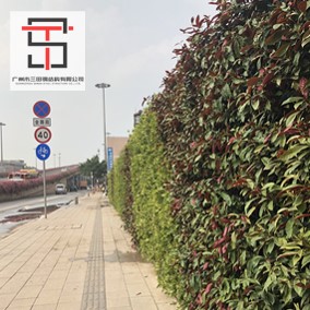 广州绿植围挡应用在市政工程施工现场
