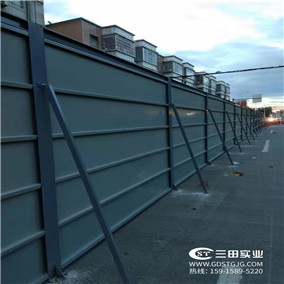 广州A4~2款钢板围墙施工案例